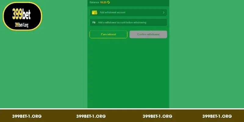 Before withdraw 399BET, players need to verify some information