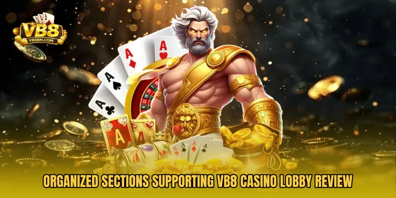 Organized Sections Supporting VB8 Casino Lobby Review
